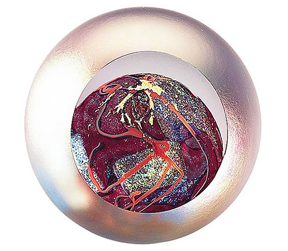 Mars Paperweight by Glass Eye Studio